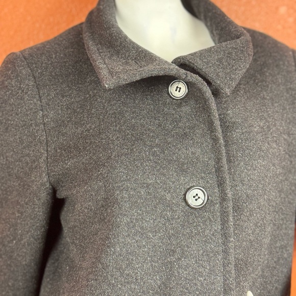 Lauren Ralph Lauren Vintage Jacket Black Button Up Wool Blend Coat Size Medium - Picture 3 of 17